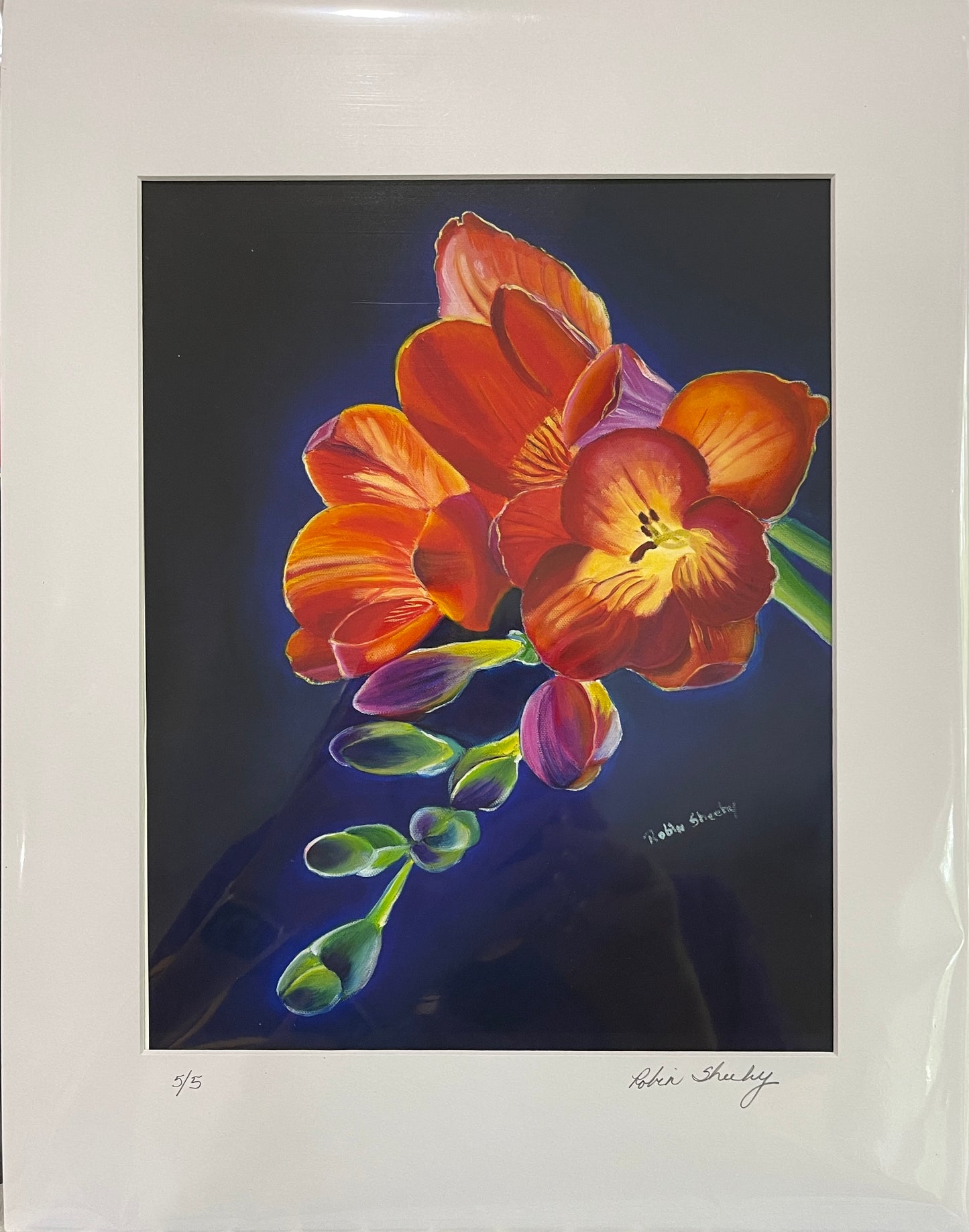 8" x 10" vibrant flowers Print